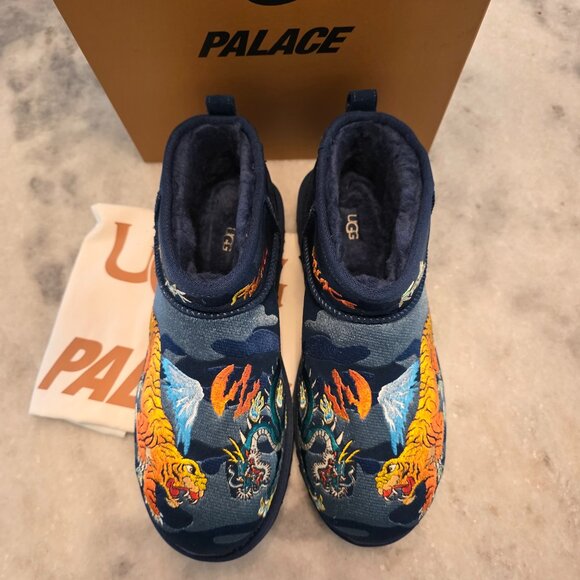 New Ugg x Palace Ultra Mini Boot Blue Camo - Picture 4 of 13